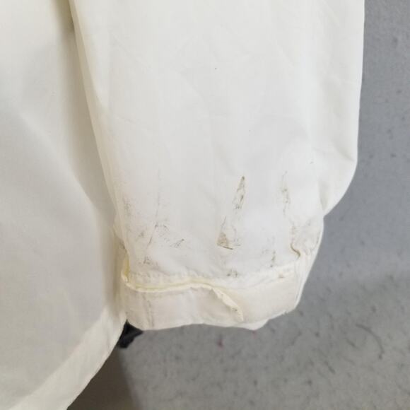 Gap Jacket Mens XL White Summit Anorak Hooded Pullover Nylon Windbreaker Vent - Picture 5 of 14